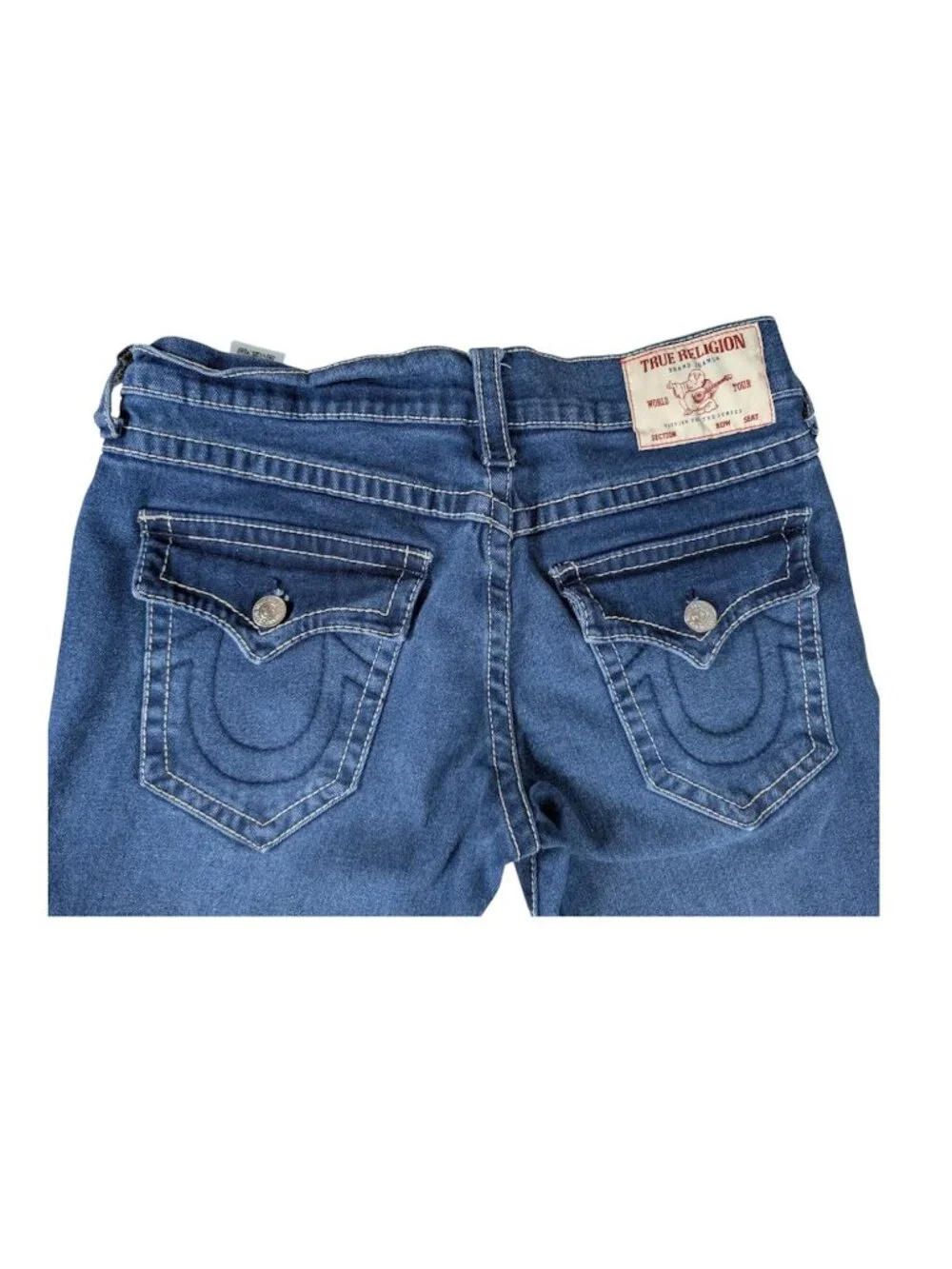 True Religion Geno Big T Flap Relaxed slim jeans in blue men's size 31